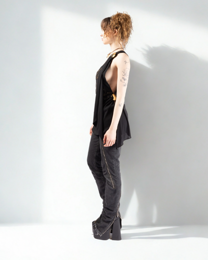 Dolce & Gabbana Spring/Summer 2003 Denim Zip-Up Pants