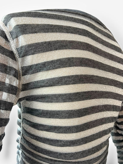 Dolce & Gabbana 2000s Sheer Stripe Long Top
