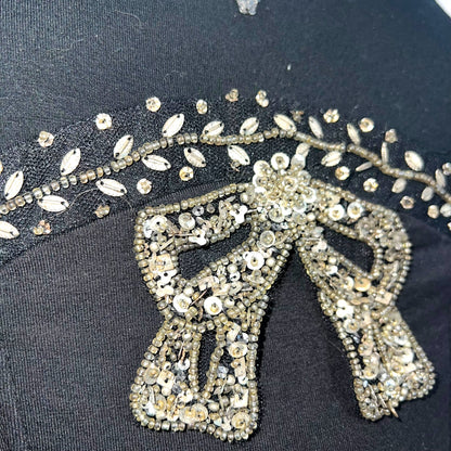 Gianni Versace, crystal bow corset top, early 2000s