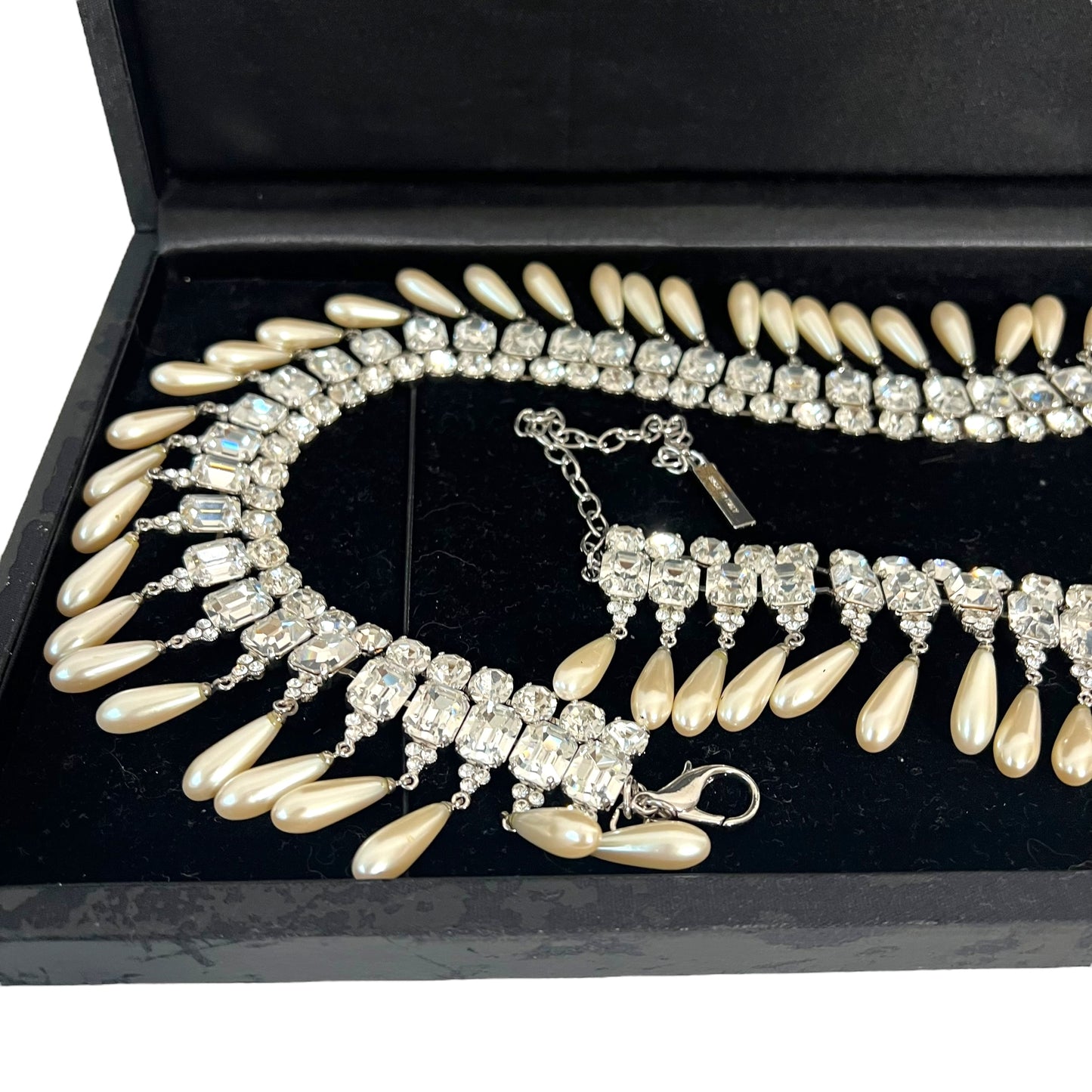 Vintage Dolce & Gabbana Pearl and Crystal Embellished Belt