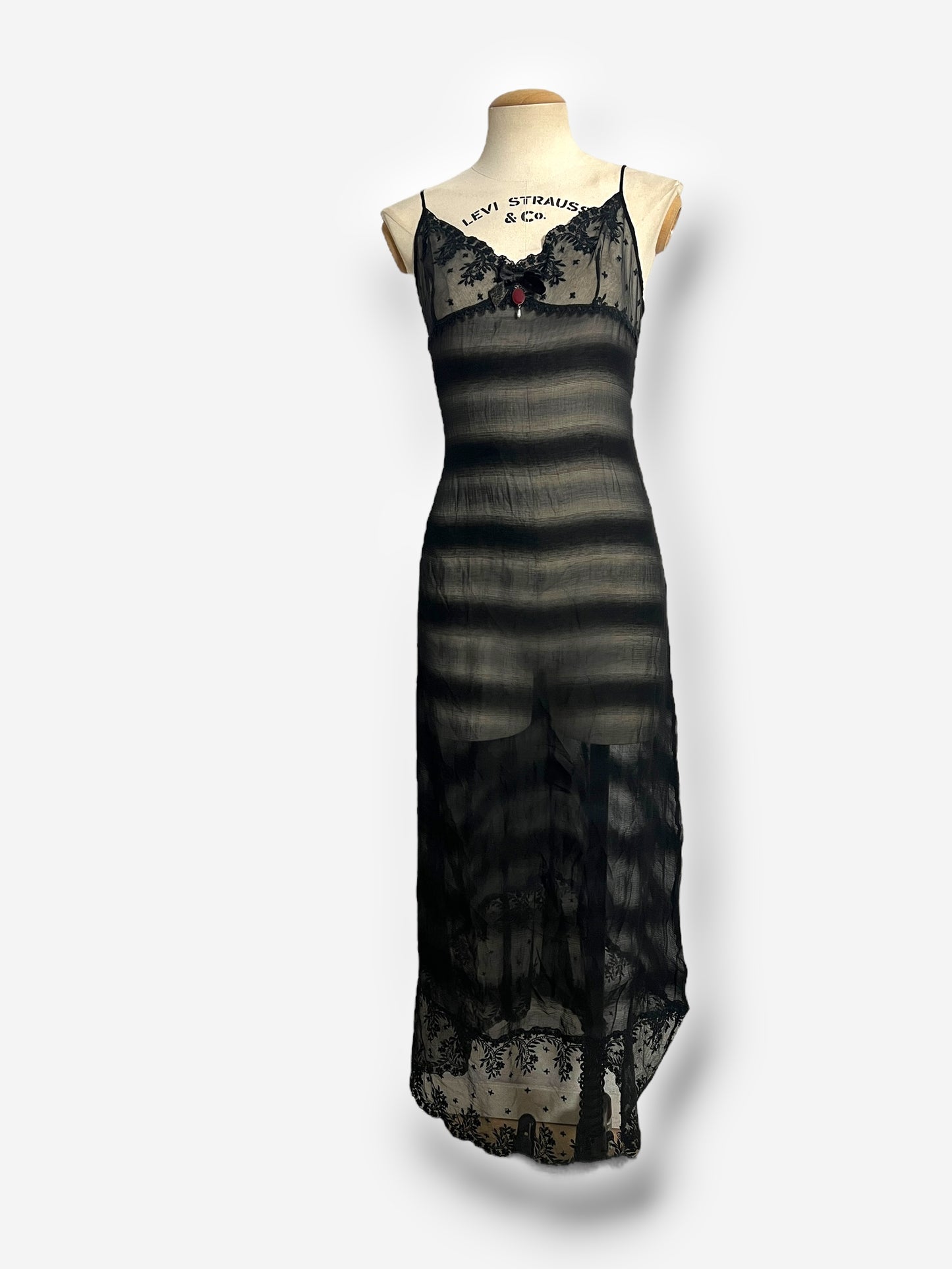 Christian Dior by John Galliano Sheer Silk Slip Dress, circa early 2000s