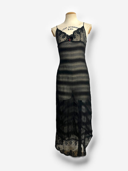 Christian Dior by John Galliano Sheer Silk Slip Dress, circa early 2000s