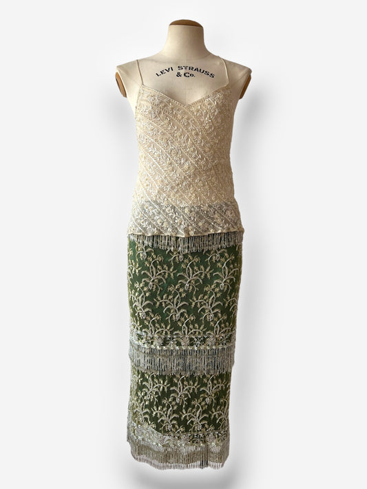 Dolce & Gabbana 1990s Couture Hand-Embroidered Skirt, Circa 1999