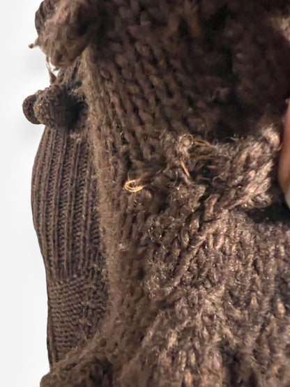 Alexander McQueen Wool and Alpaca Appliqué Knit Ensemble, Fall/Winter 2005
