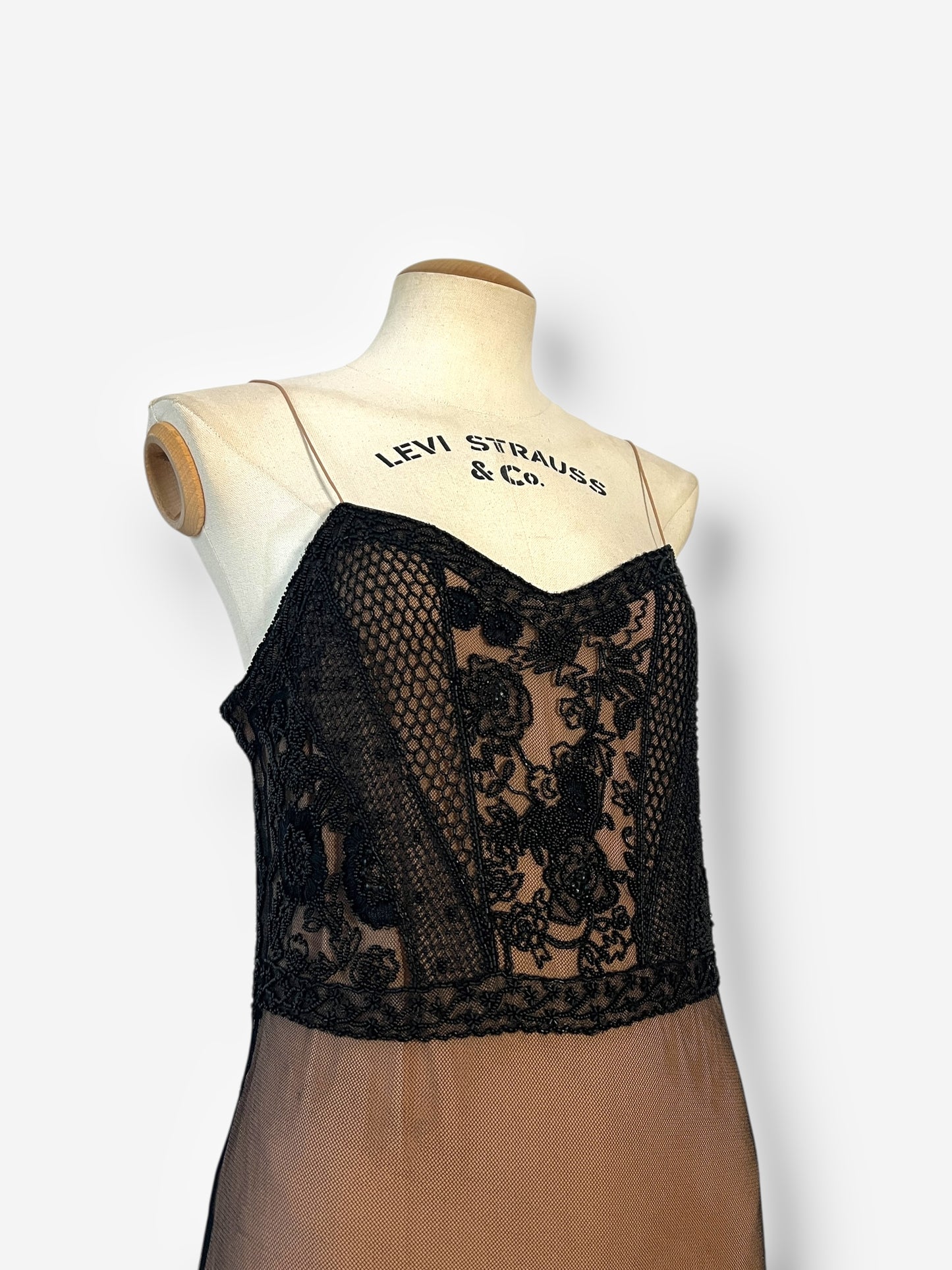 Dior by John Galliano 2005 beaded lace style gown