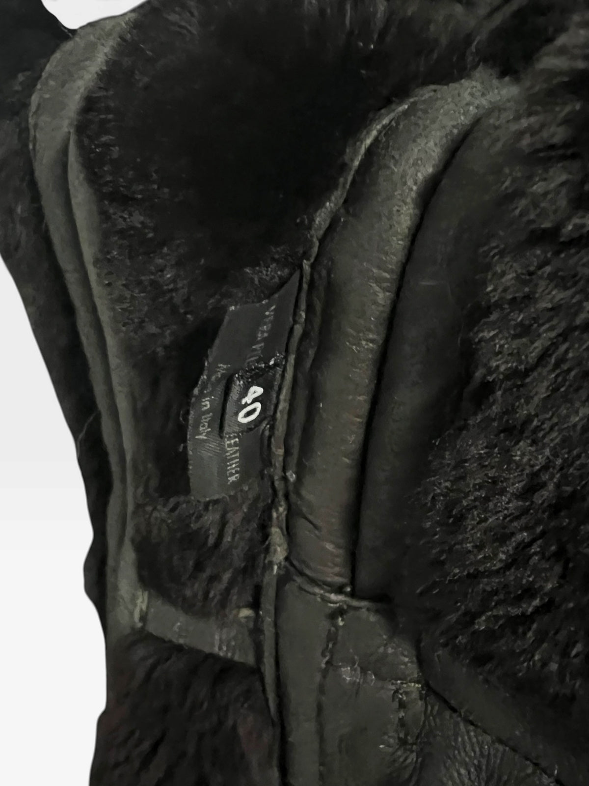 Gucci 2003 F/W Tom Ford shearling zipper hood jacket