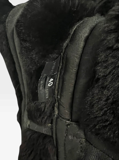 Gucci 2003 F/W Tom Ford shearling zipper hood jacket