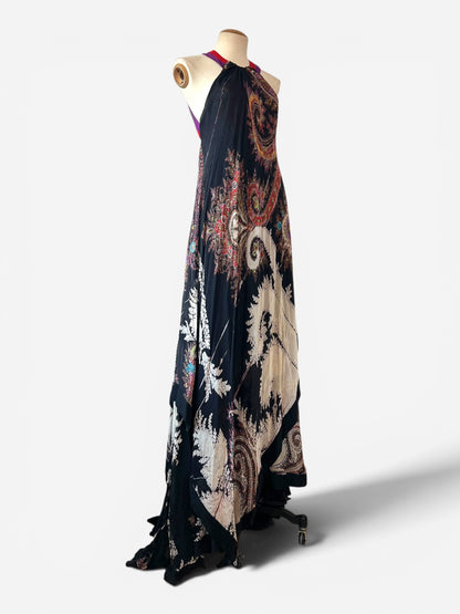 Gucci Halter Bandana Print Silk Gown, Spring Summer 2007