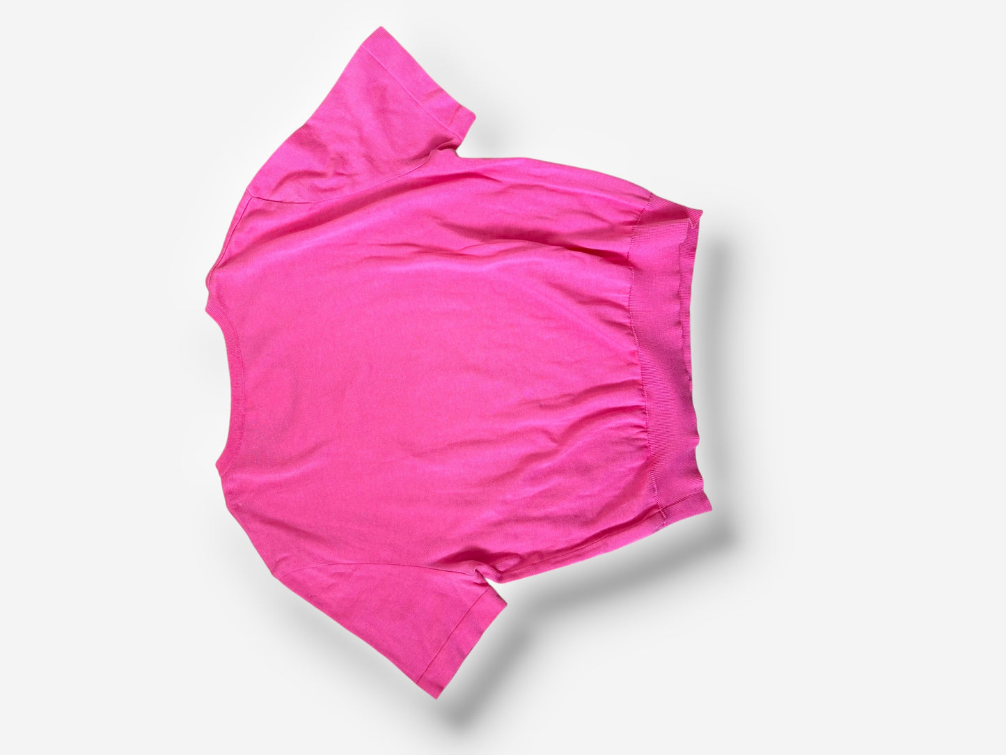 Chanel Neon Pink Short Sleeve Top