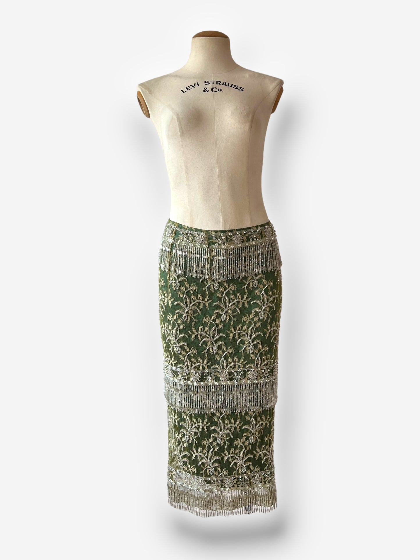 Dolce & Gabbana 1990s Couture Hand-Embroidered Skirt, Circa 1999