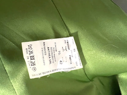 Armani Collezioni Green Shearling Fur Coat, Fall/Winter 2001