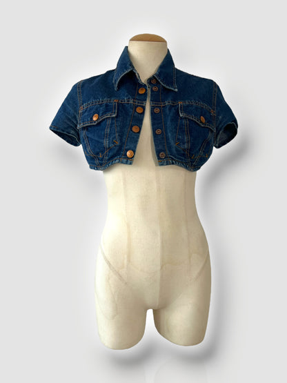 Jean Paul Gaultier Cropped Denim Top, 1990s