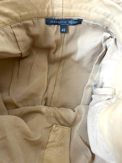 Alexander McQueen Leather Fringe Pants, circa 2000s