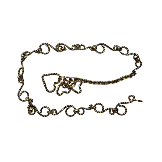 Vintage Moschino twisted heart chain