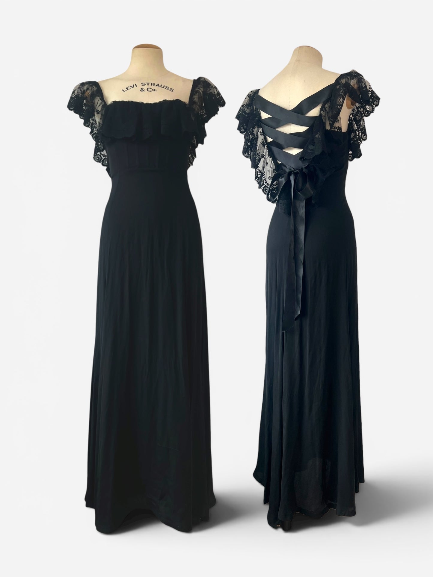 Valentino Lace Back Corset Evening Gown, circa Spring/Summer 2004