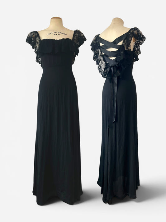 Valentino Lace Back Corset Evening Gown, circa Spring/Summer 2004