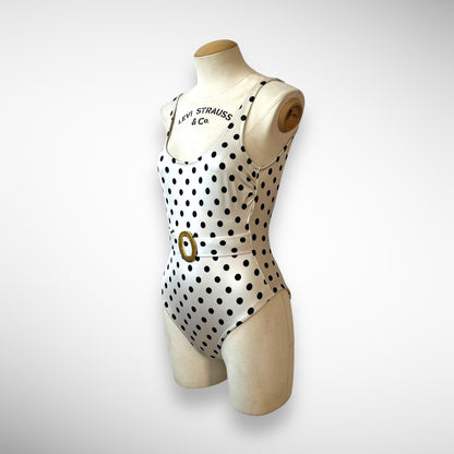 Deadstock polka dot vintage Christian Dior swimsuit