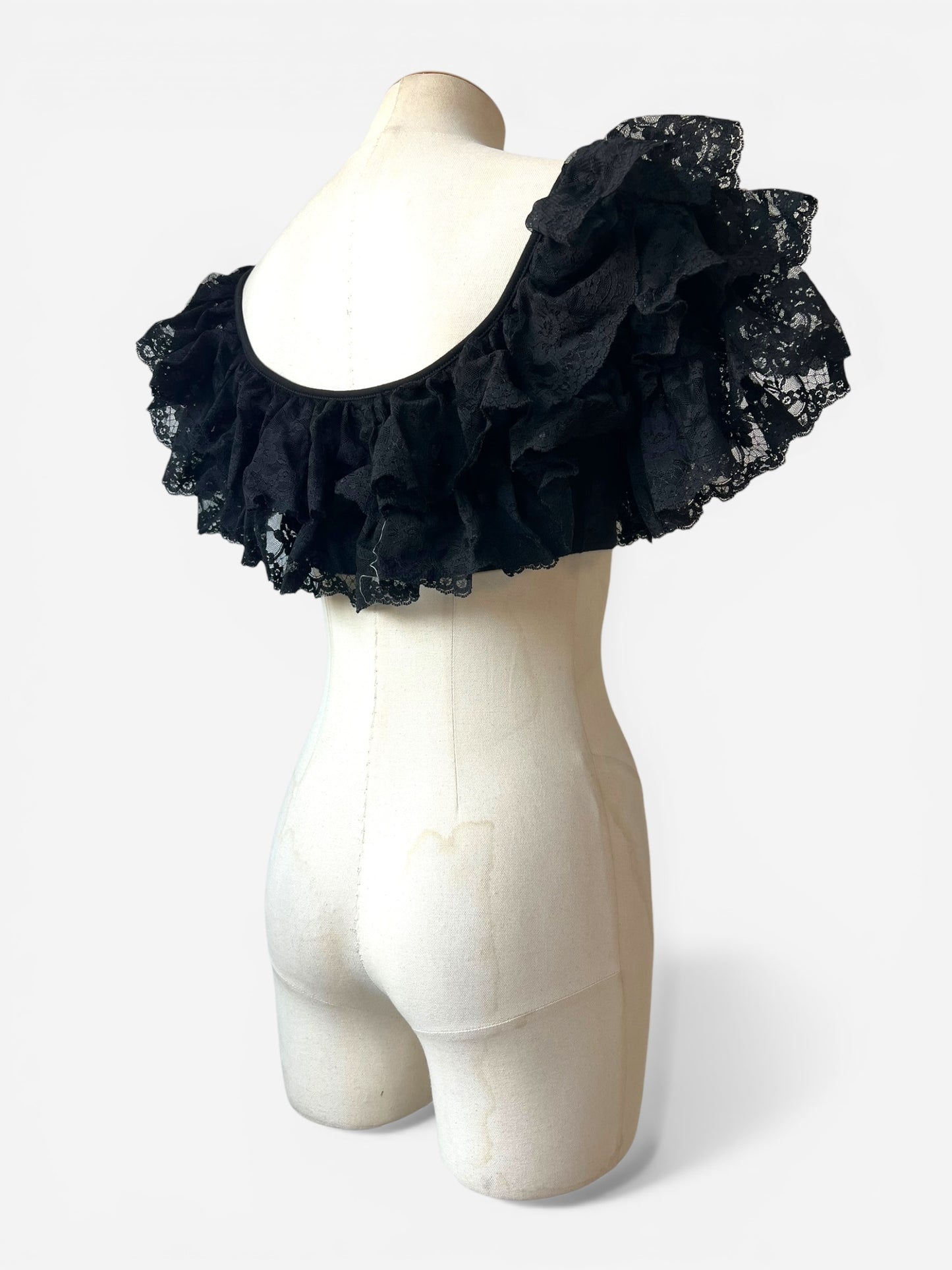 Dolce &amp; Gabbana Lace Ruffle Top, 1990s