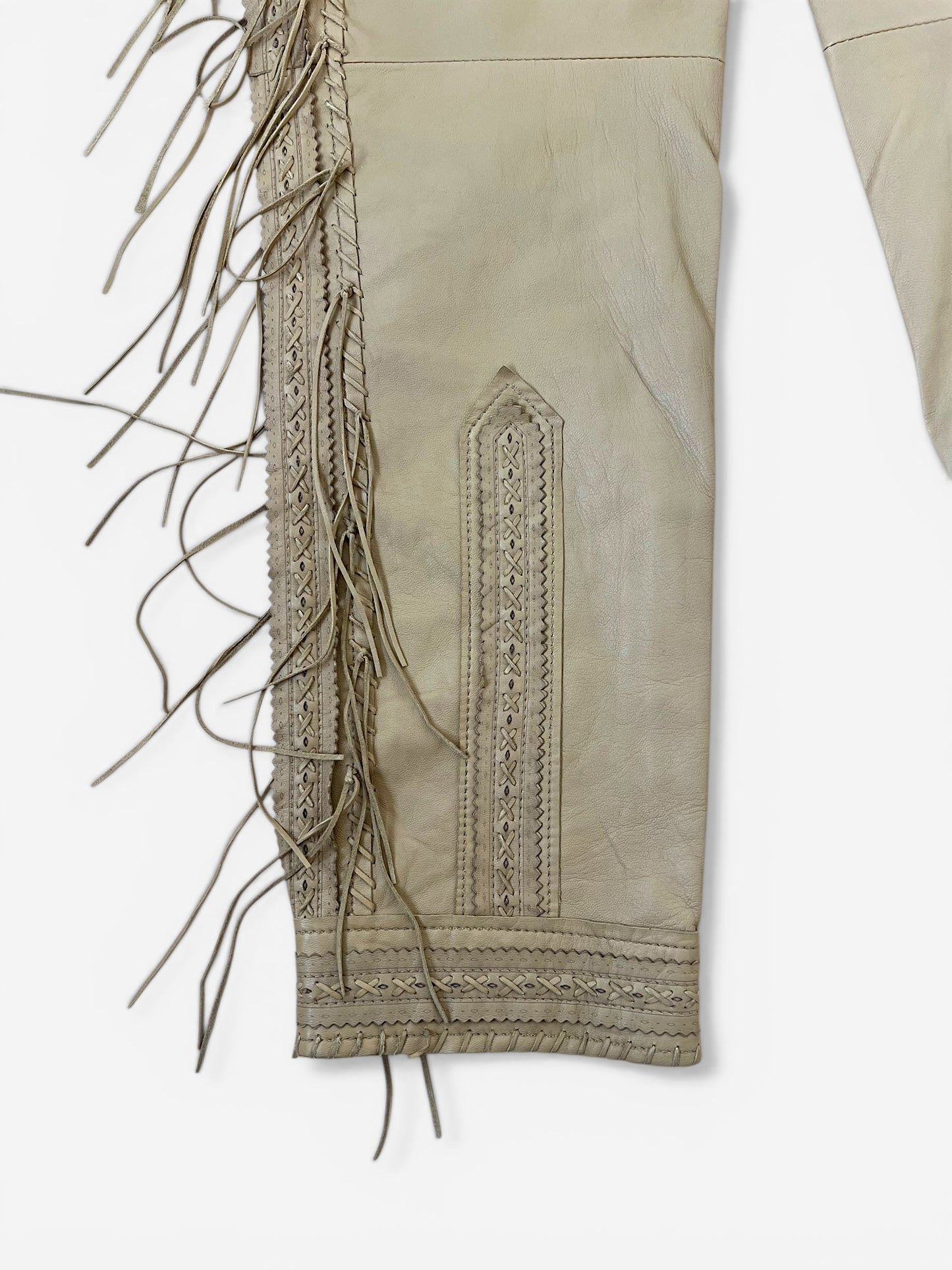 Alexander McQueen Leather Fringe Pants, circa 2000s