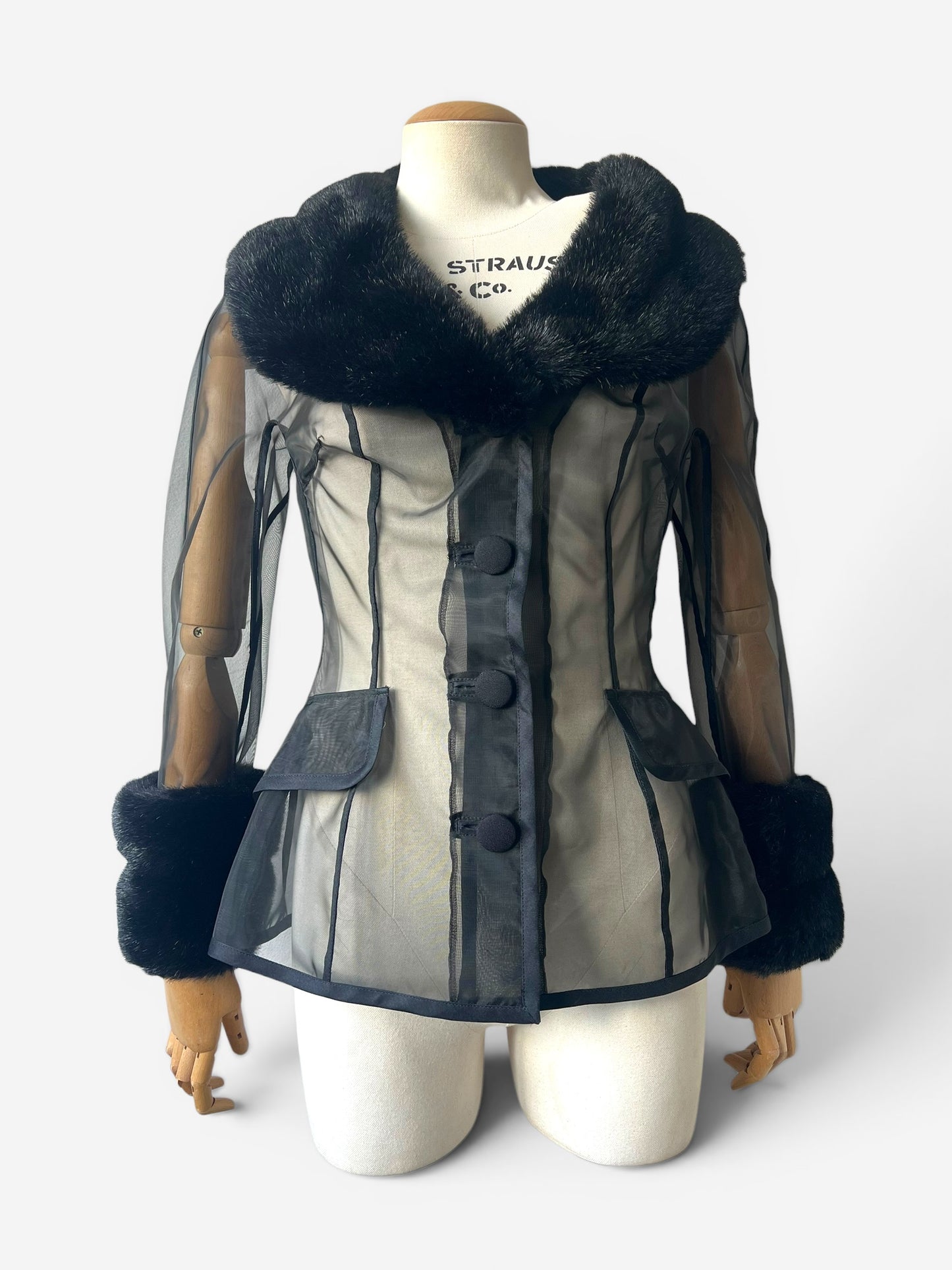 Dolce & Gabbana Sheer Fur Cuff Jacket, Spring Summer 1995 runway