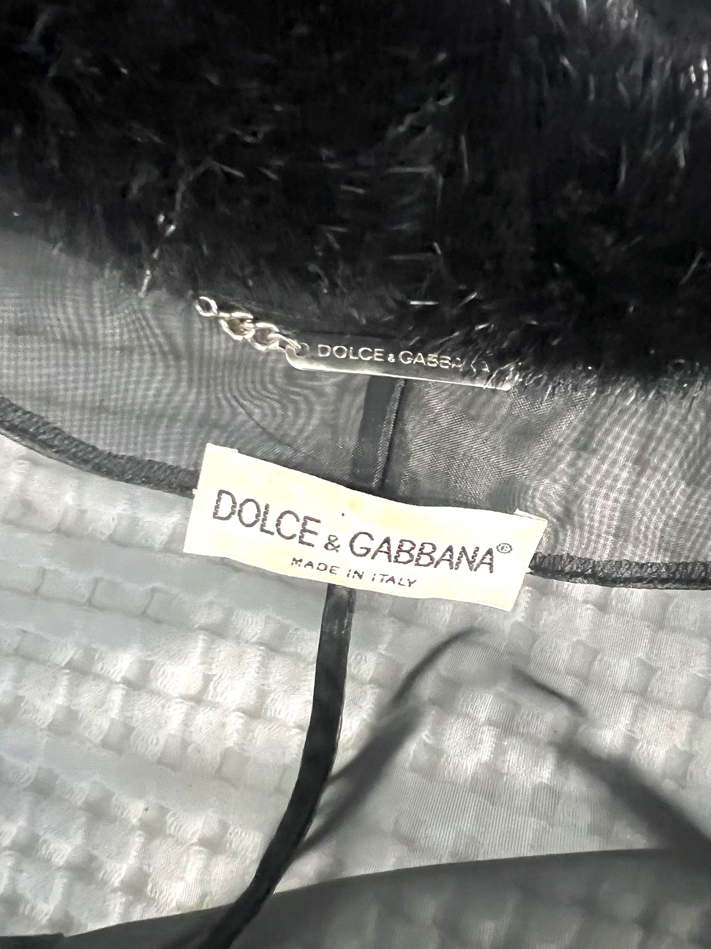 Dolce & Gabbana Sheer Fur Cuff Jacket, Spring Summer 1995 runway