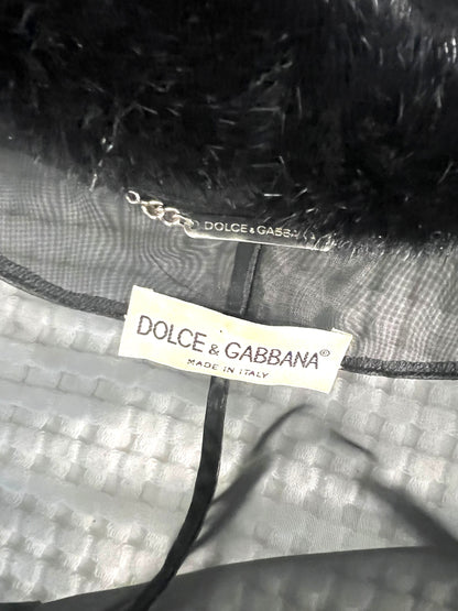 Dolce & Gabbana Sheer Fur Cuff Jacket, Spring Summer 1995 runway