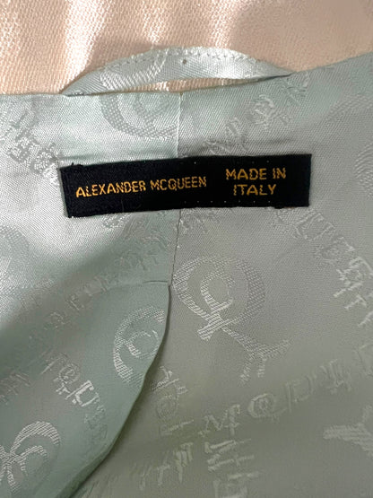 Alexander McQueen 1999 Ivory Cutout Blazer
