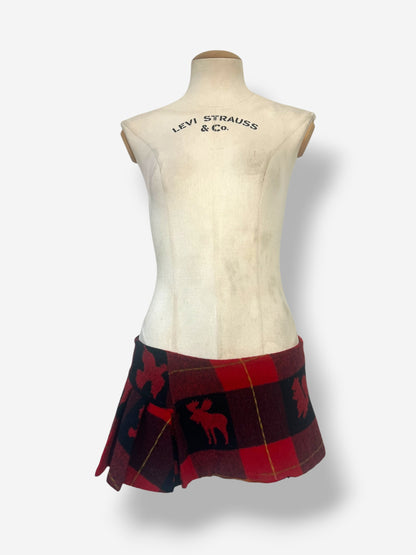 Dsquared2 Plaid Micro Mini Skirt, Fall Winter 2004 Runway