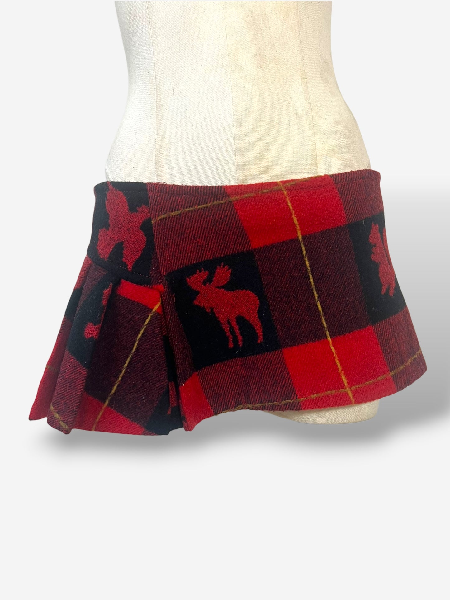 Dsquared2 Plaid Micro Mini Skirt, Fall Winter 2004 Runway