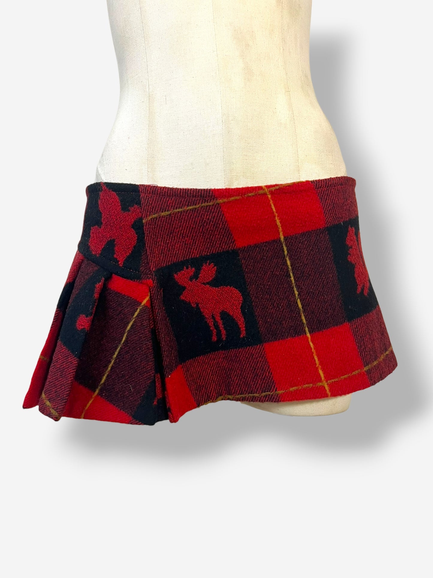 Dsquared2 Plaid Micro Mini Skirt, Fall Winter 2004 Runway