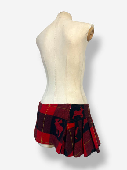 Dsquared2 Plaid Micro Mini Skirt, Fall Winter 2004 Runway