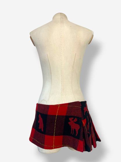 Dsquared2 Plaid Micro Mini Skirt, Fall Winter 2004 Runway