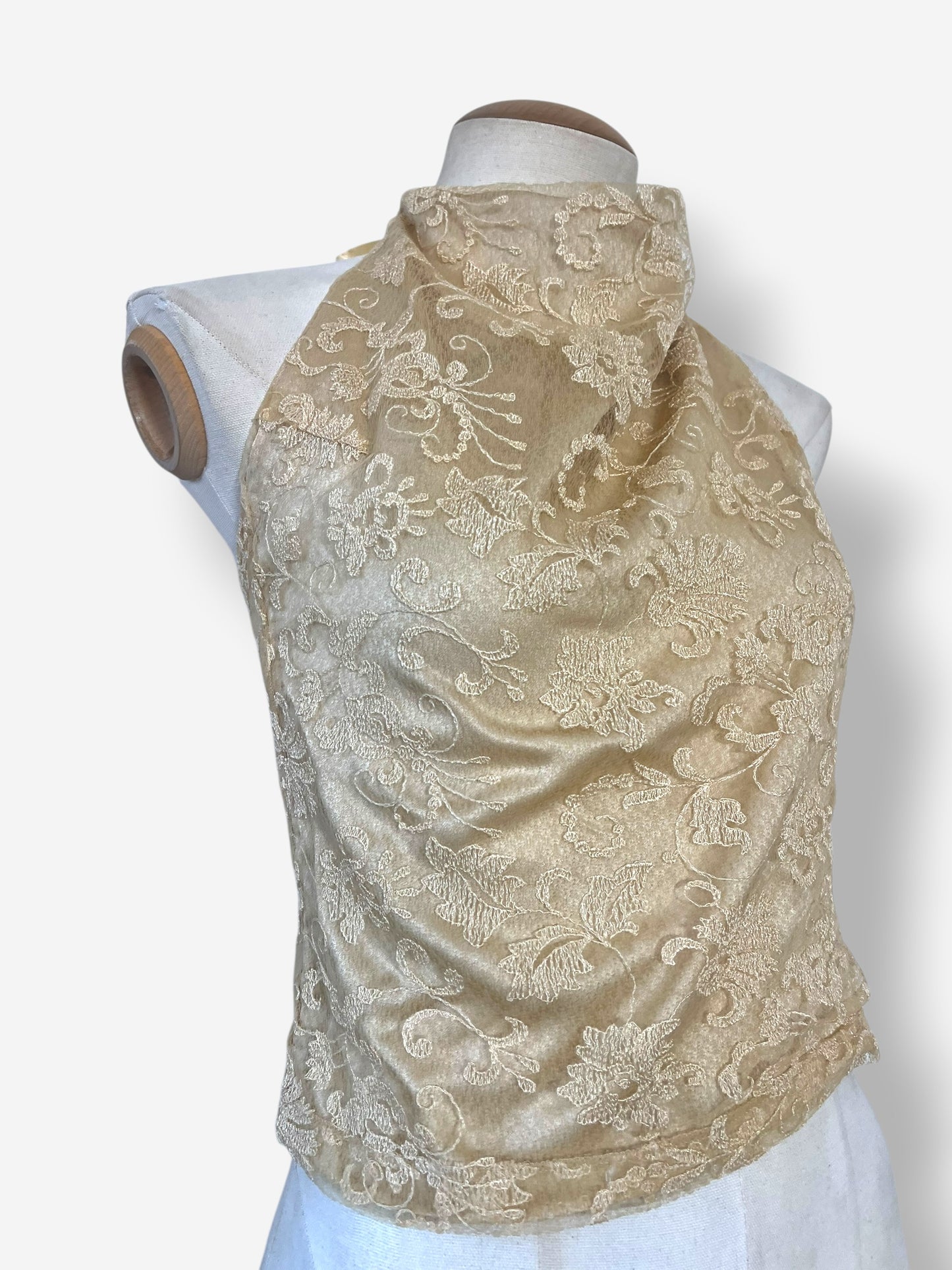 Alexander McQueen Lace Halter Top, 1999