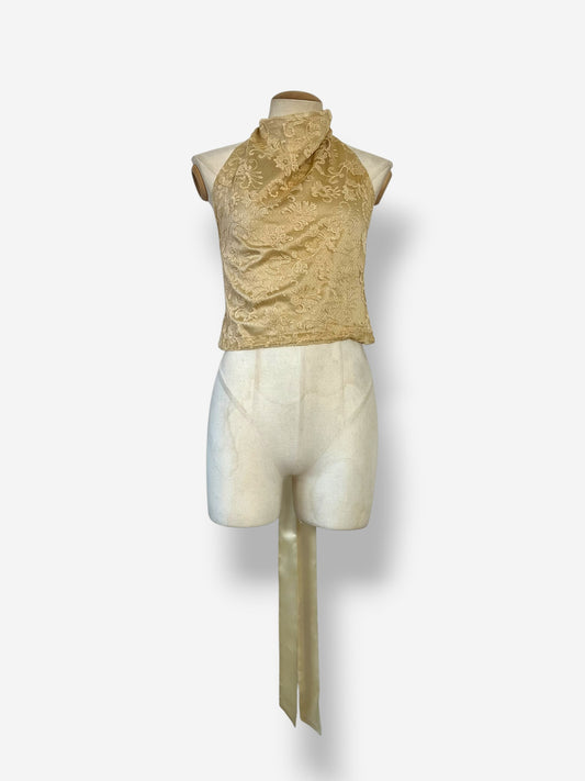 Alexander McQueen Lace Halter Top, 1999