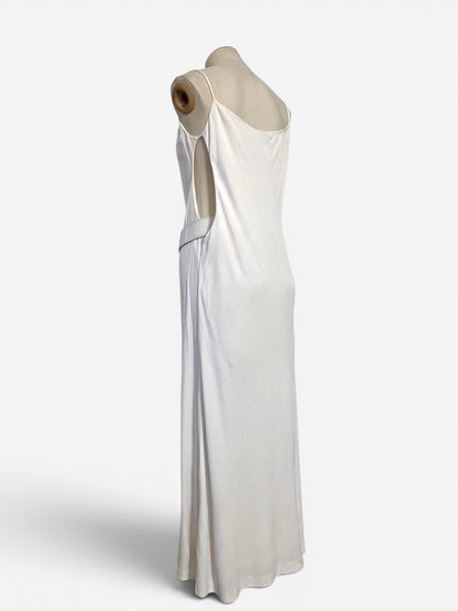 Gucci by Tom Ford White Belted Runway Slip Dress, Spring/Summer 1996