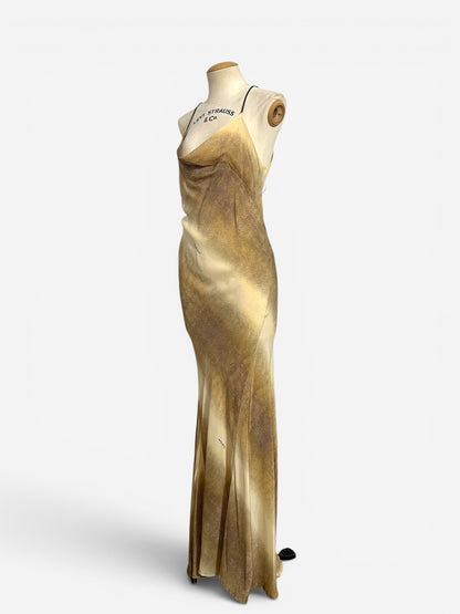 Roberto Cavalli Animal Print Silk Slip Dress, Spring/Summer 2002