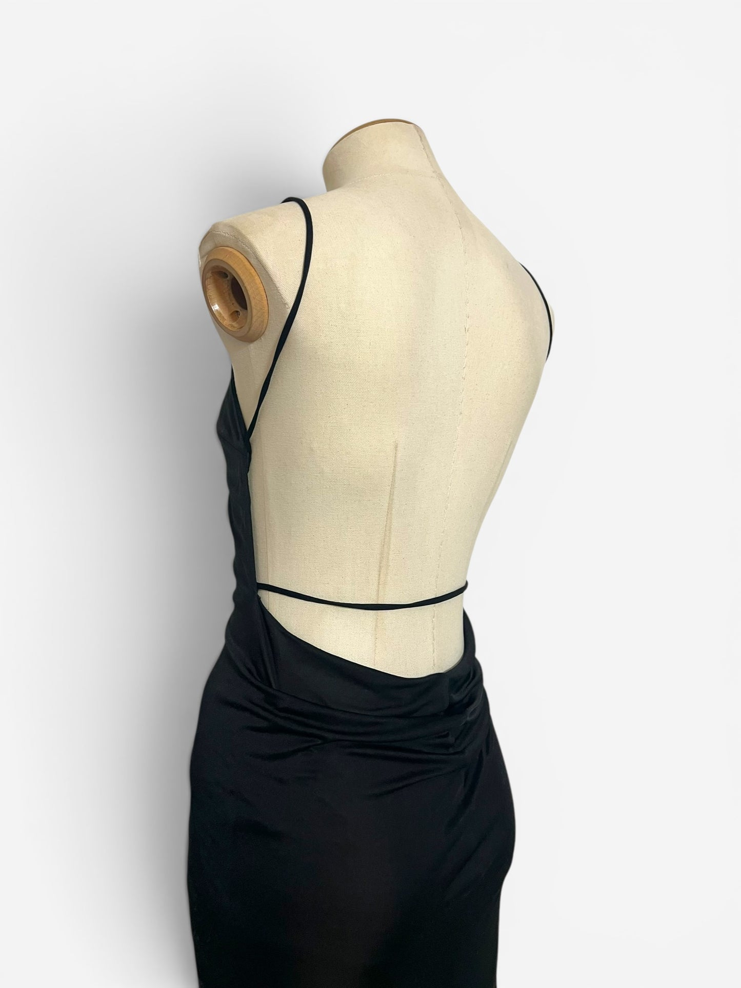 Gianni Versace Low Back Mesh Insert Dress, 1999