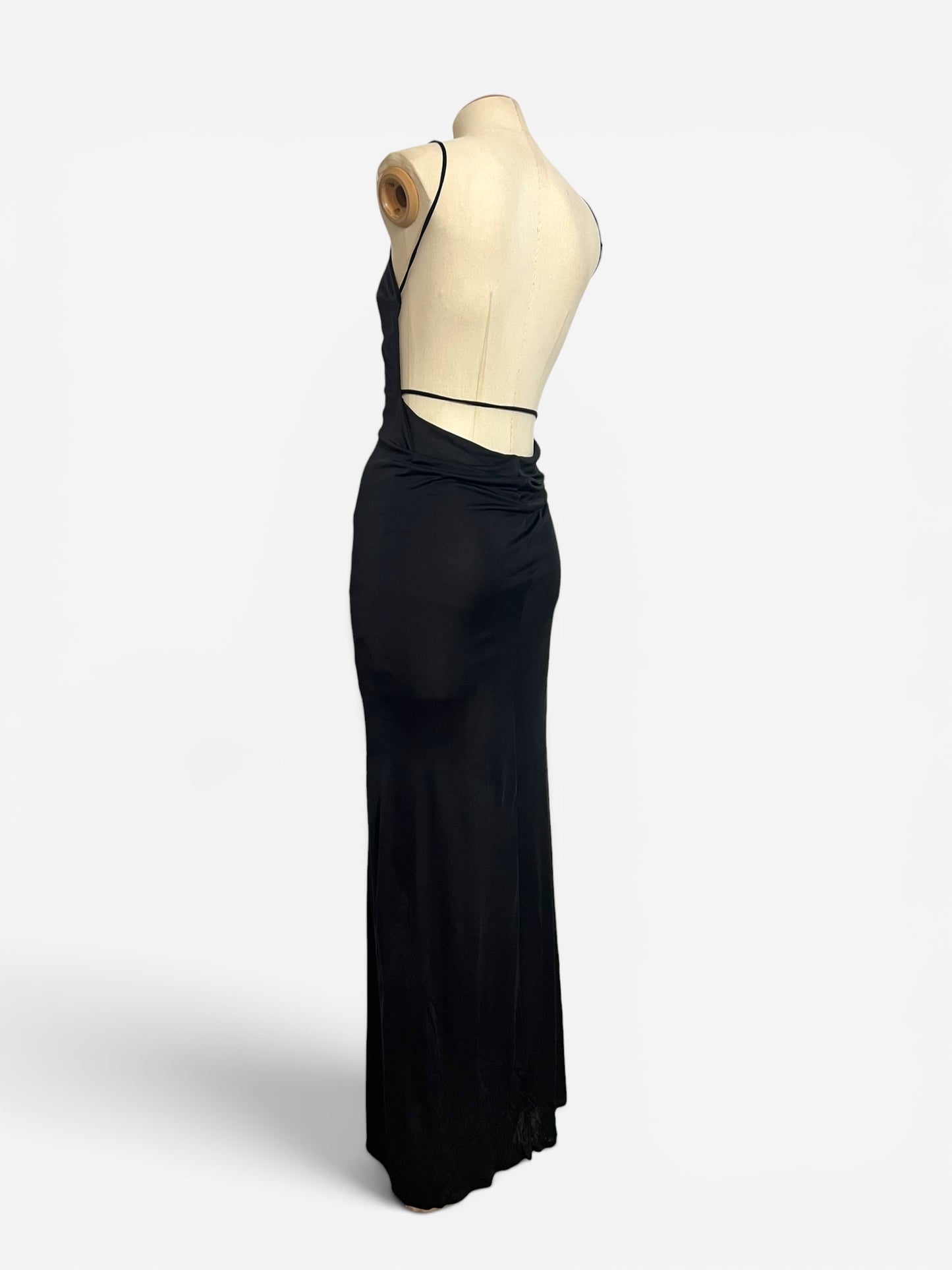 Gianni Versace Low Back Mesh Insert Dress, 1999
