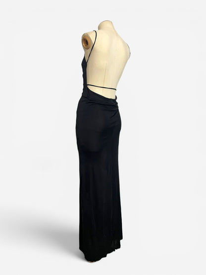 Gianni Versace Low Back Mesh Insert Dress, 1999