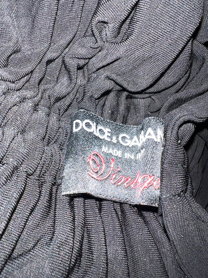 Dolce & Gabbana S/S 2003 'Sex & Love' Ruched Cut-Out Dress – Look 9 Runway