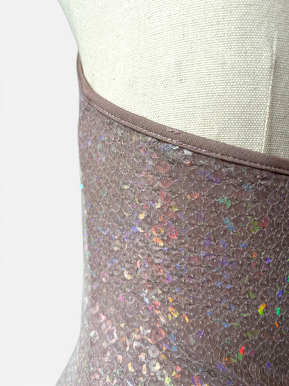 Vintage Chanel by Karl Lagerfeld Iridescent Sequin Halter Mini Dress, Spring/Summer 2005