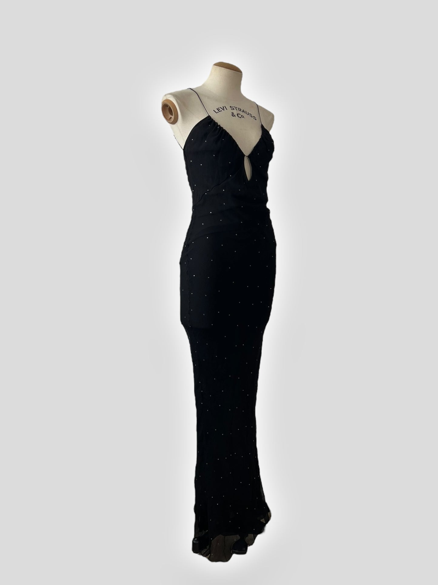 Christian Dior by John Galliano Rhinestone Silk Gown, Circa 2002