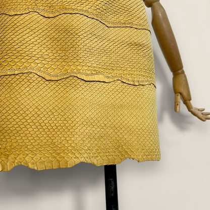 Roberto Cavalli 1999 python style skirt