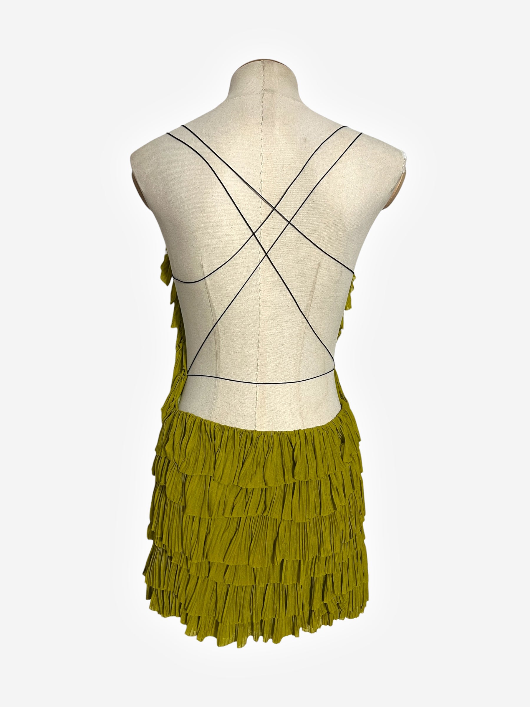Gucci by Tom Ford 2003 ruffle open back dress Herpium Gucci by Tom Ford 2003 ruffle open back dress Herpium
