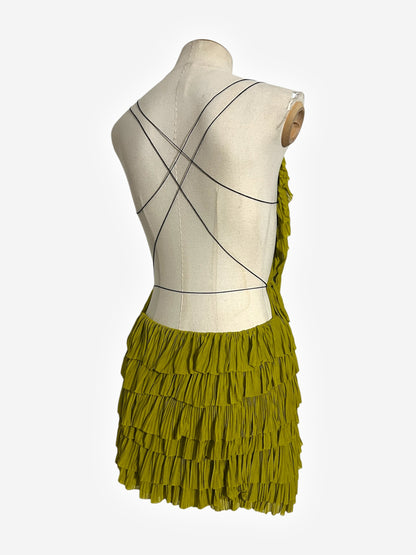 Gucci by Tom Ford 2003 ruffle open back dress