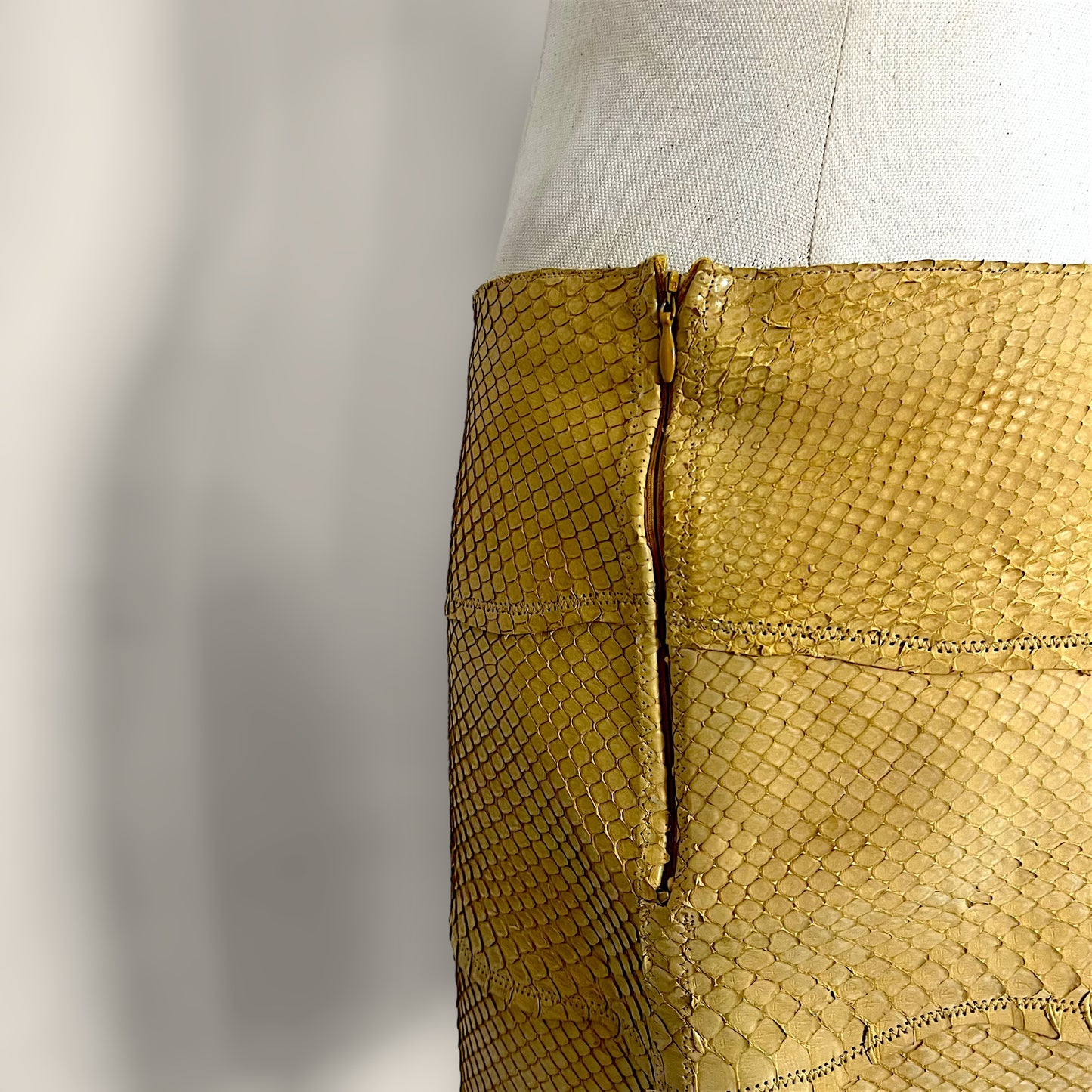 Roberto Cavalli 1999 python style skirt