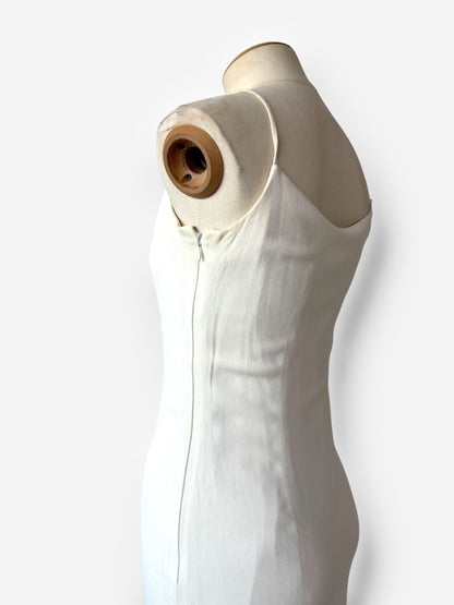 Christian Dior white fringe-trimmed mini dress, Spring/Summer 1998