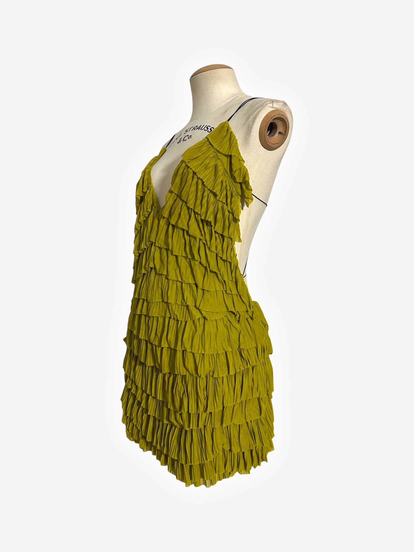 Gucci by Tom Ford 2003 ruffle open back dress