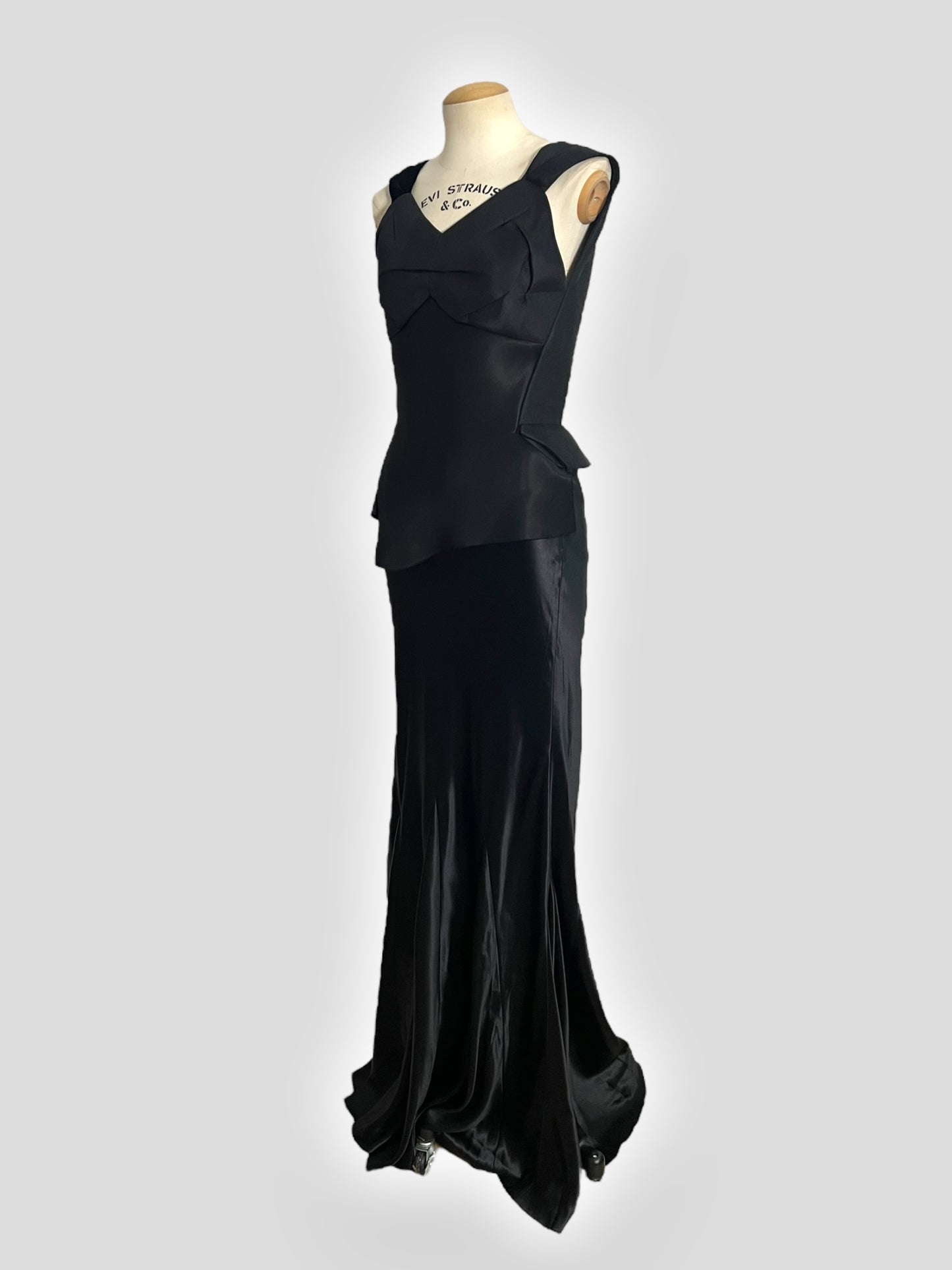 Maison Margiela by John Galliano Black Orchid Bias Gown (2015)