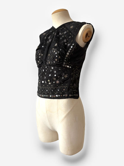 Gucci by Tom Ford Mirror-Embroidered Backless Top